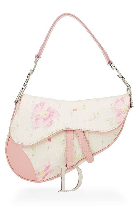 pink floral dior saddle bag|dior saddle bag vintage.